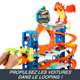 Hot Wheels City-Garage Ultime-Coffret avec 2 voitures incluses HKX48