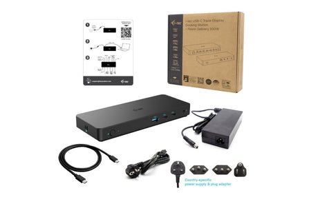 Station d'accueil portable USB-C 3.2 I-Tec Docking Station Gen 2 Pro (Noir)