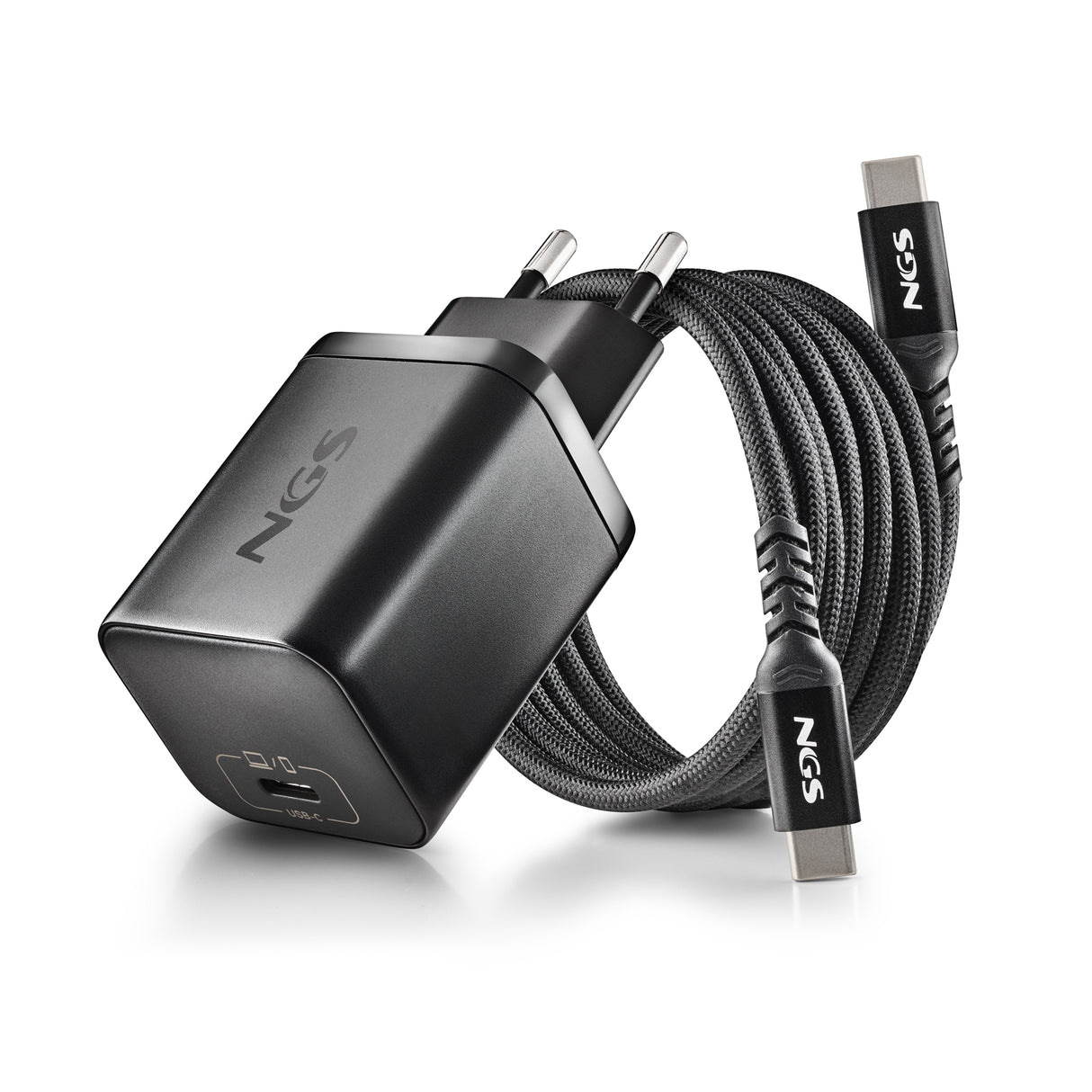 Chargeur secteur NGS Bud 1x USB-C 65W (Noir)