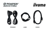Ecran PC Gamer - IIYAMA - 24'' - FHD - 144Hz - Dalle IPS - 1ms - G-Master G2441HSU-B1