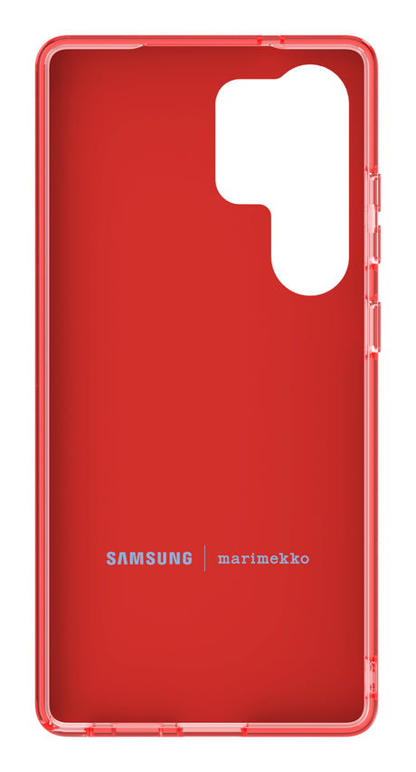 Coque pour Samsung Galaxy S25 Ultra Motif Floral Unikko Samsung Rouge