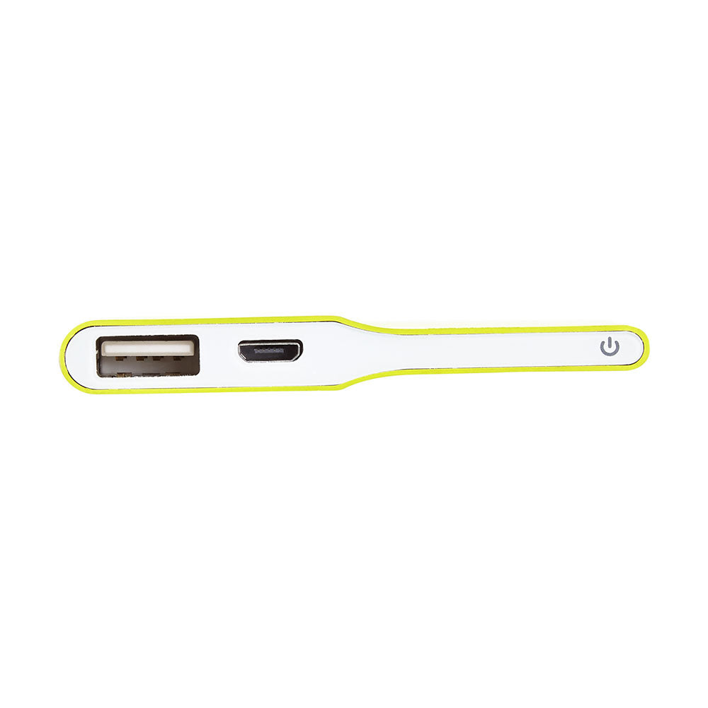Batterie de secours 3200mAh vert 1 port USB 1A - bouton tactile Toucher peau de