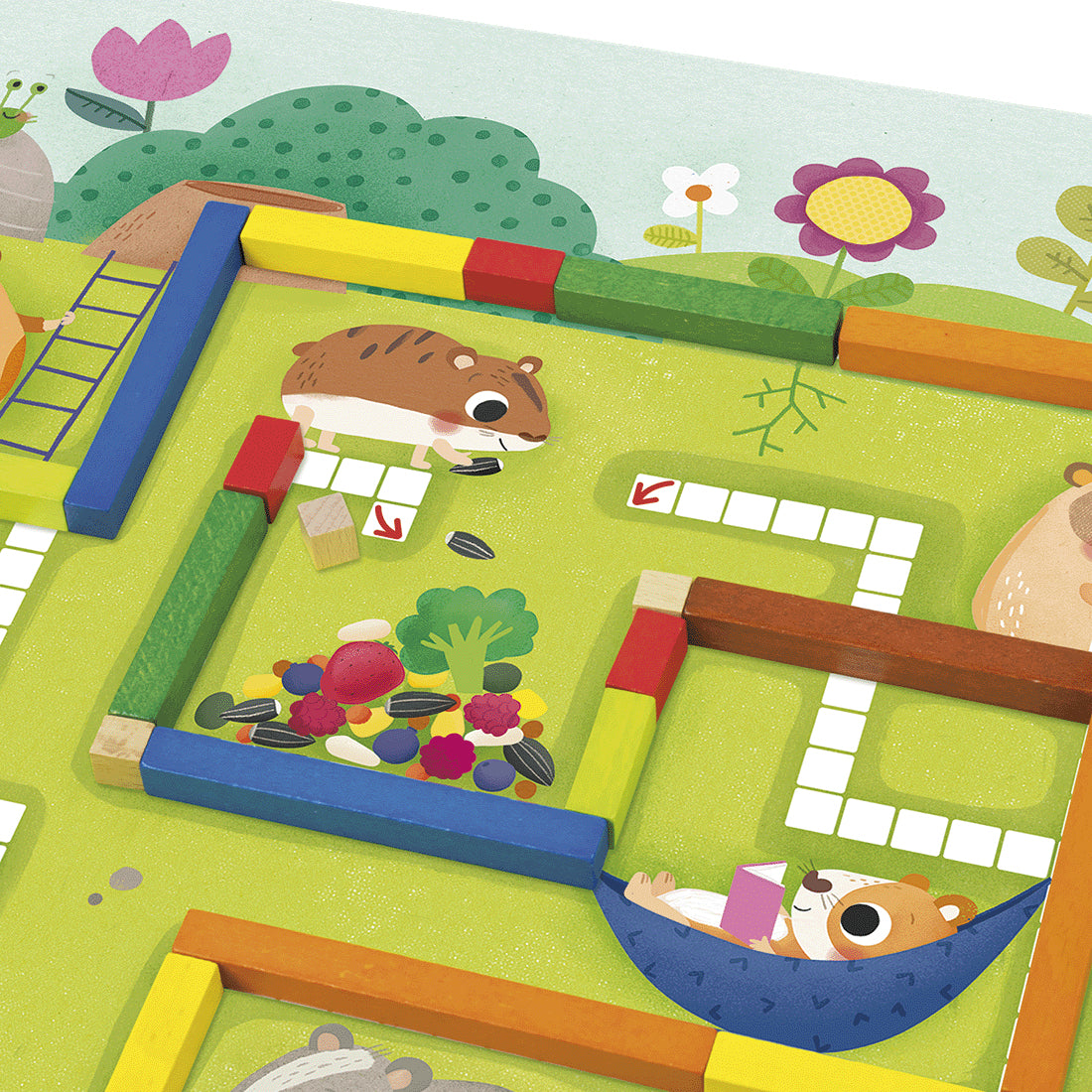 Jeu éducatif - GOULA - 1-10 Maths - Aide les hamsters a constituer leurs provisions pour l'hiver
