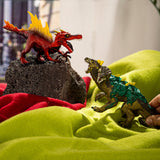 Figurine Saurien de feu vs Lézard de la jungle, Schleich 70834 Gamme Eldrador Creatures