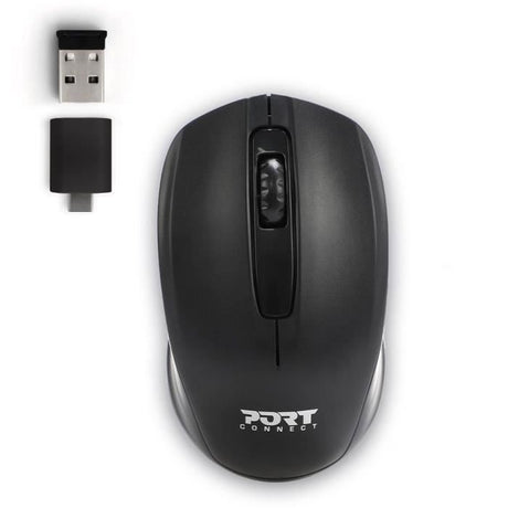 Premium Pack Sacoche PC + Souris sans fil + Dungle USB & Adaptateur Type C - 15,6 - PORT DESIGNS
