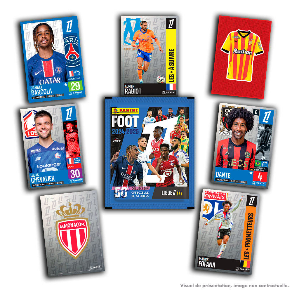 Boîte métal - PANINI - Foot Ligue 1 2024-2025 - McDonald's - 12 pochettes - 84 stickers