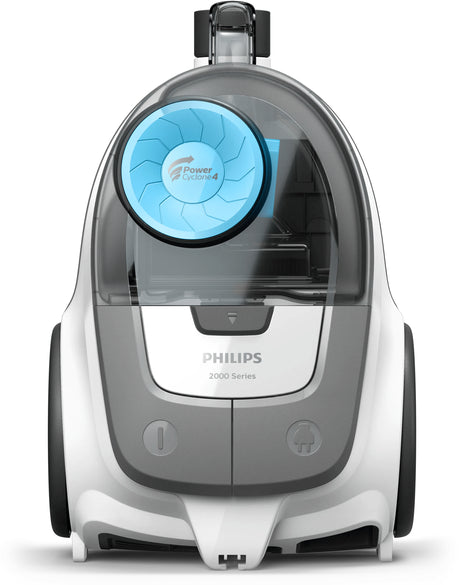 Aspirateur sans sac - PHILIPS - XB2122/09 - Série 2000 - 850W - 77db - Blanc/bleu