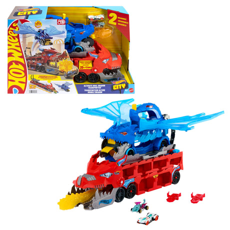 Hot Wheels - Transporteur 2 en 1 Dragons Hot Wheels City - Hot Wheels - JBM72