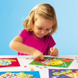 J'apprends la mosaique - SES CREATIVE - Hobby 3 - 6 - Formes en mousse autocollantes - 4 cartes préimprimées - Age : 3+