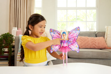 Barbie-De Danseuse a Papillon-Poupée transformation 2 en 1 HXJ10