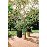 Pot de fleur rond - ELHO - Foss Rond 43 - 39 L - Ř 43 x H 43 cm - Noir - Extérieur