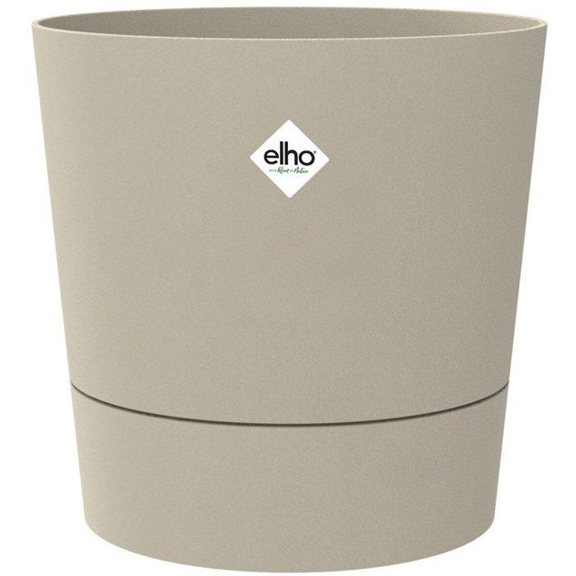 Pot de fleur rond - ELHO - Foss Rond 43 - 39 L - Ř 43 x H 43 cm - Beige - Extérieur