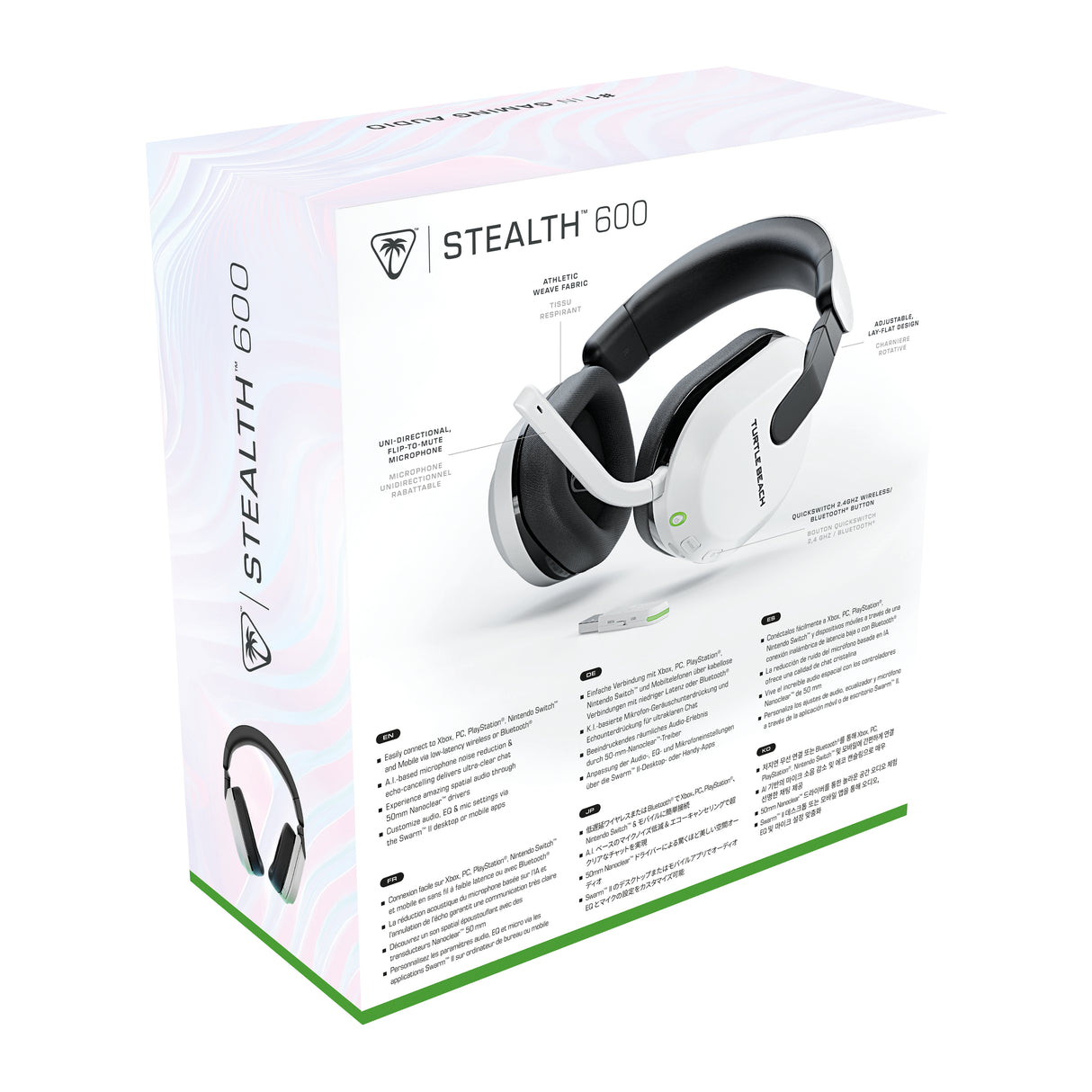Casque de gaming multi-plateforme sans fil - TURTLE BEACH - Stealth™ 600 XB (Gen 3) - Blanc