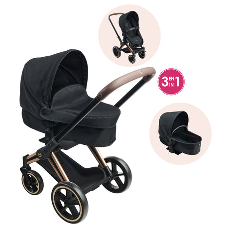 Landau 3-en-1 - COROLLE - Cybex Priam - Pour poupons de 36 a 42 cm - Gris - Des 3 ans