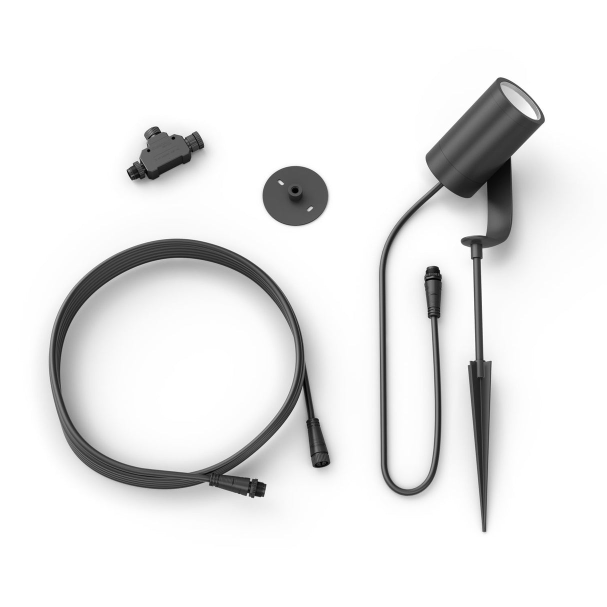 Projecteur de jardin - PHILIPS HUE - Lily - Lumiere blanche et colorée - Noir - Basse tension - Extension - IP67