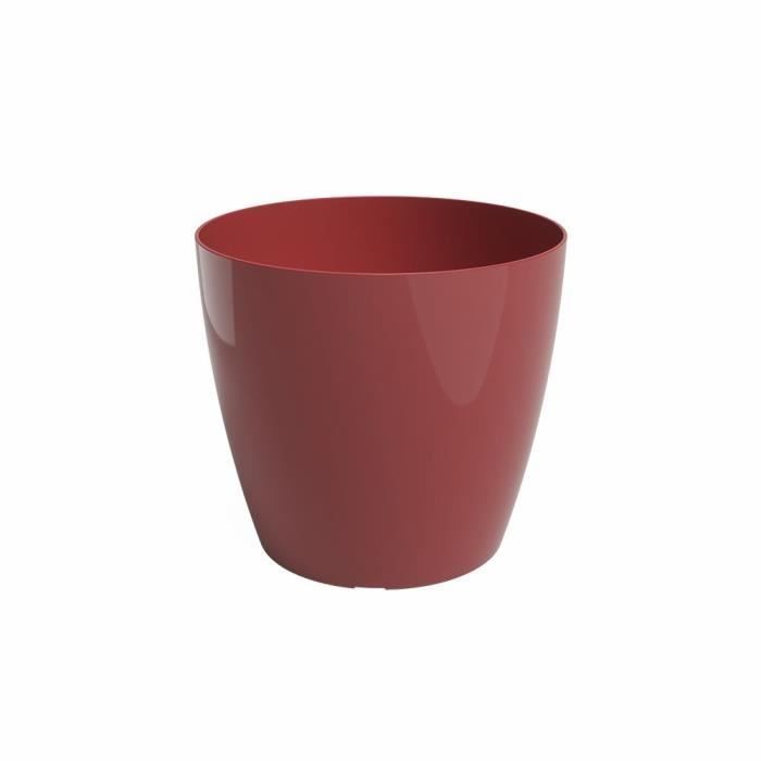 ARTEVASI Pot de fleur SAN REMO - 42 br - Rouge foncé - L42 x P42 x H39,5 cm
