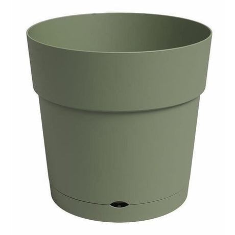 ARTEVASI Pot de fleur CAPRI - Large - Réserve d'eau - Vert Cendre - L49,5 x P49,5 x H47,2 cm