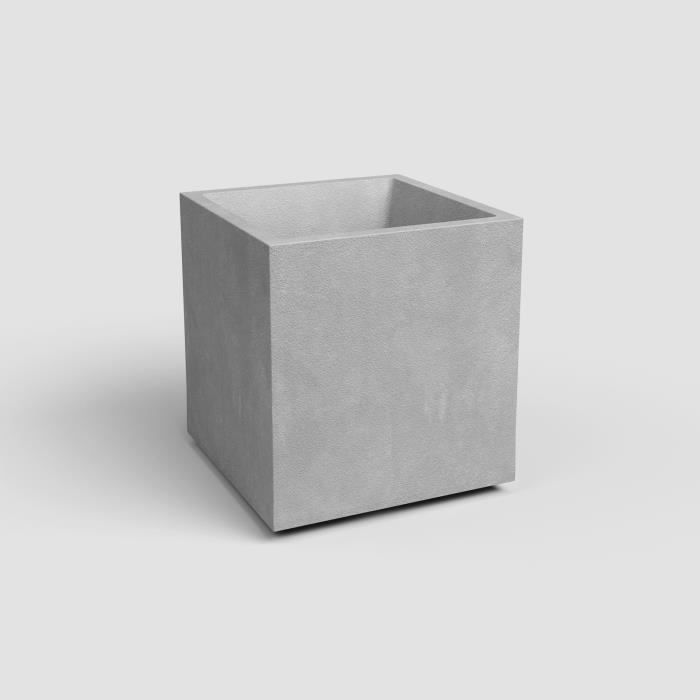 ARTEVASI Pot de fleur - SYDNEY - 30 cm - 21 L - Gris Clair - Dimensions: 29.5x29.5x29.5 cm