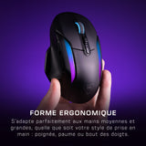 Souris gaming sans fil - Turtle Beach Kone™ II Air - Ergonomique - Noir, Bluetooth, 26 000 DPI, molette 4D