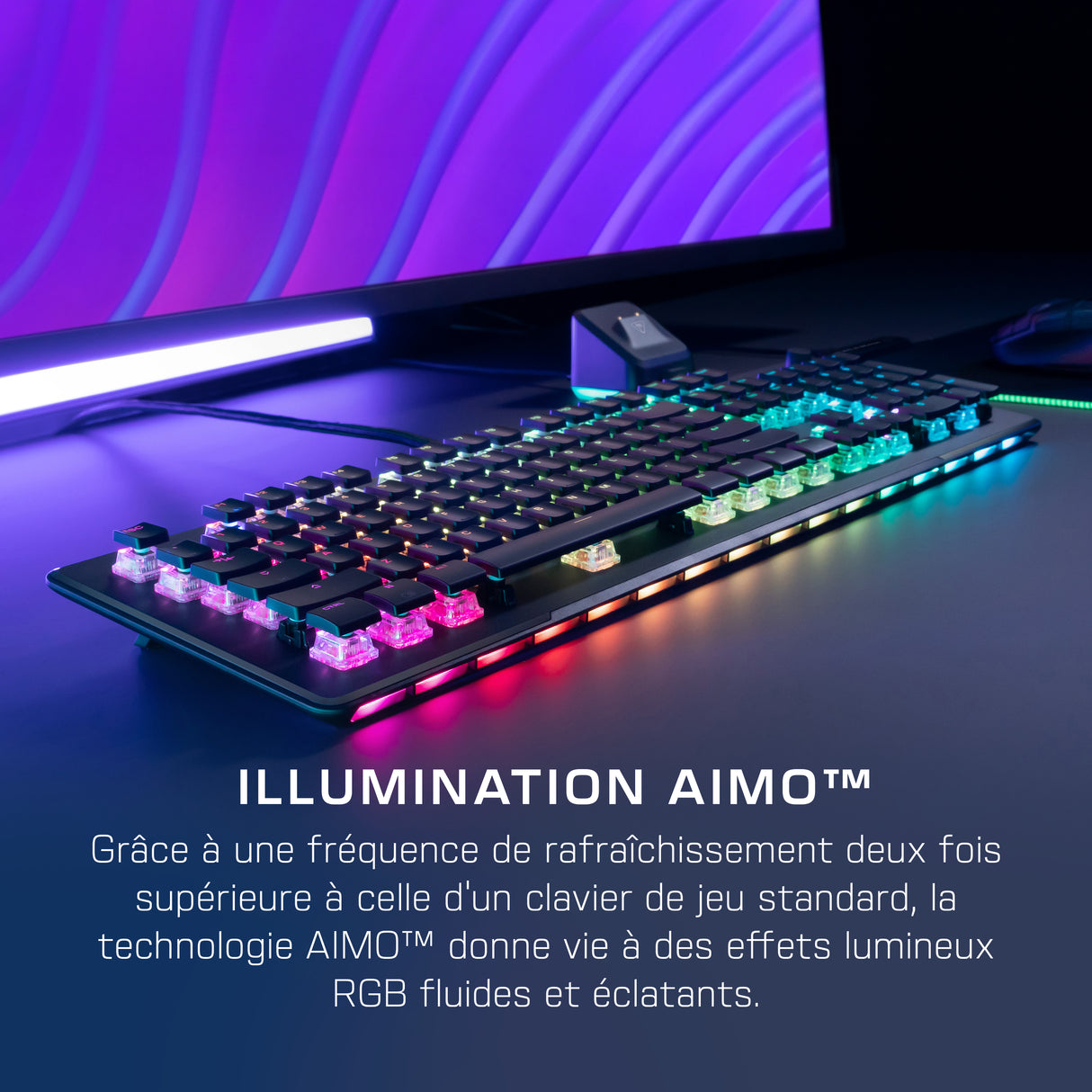 Clavier gaming PC optique et mécanique - TURTLE BEACH - Vulcan II Max - Noir