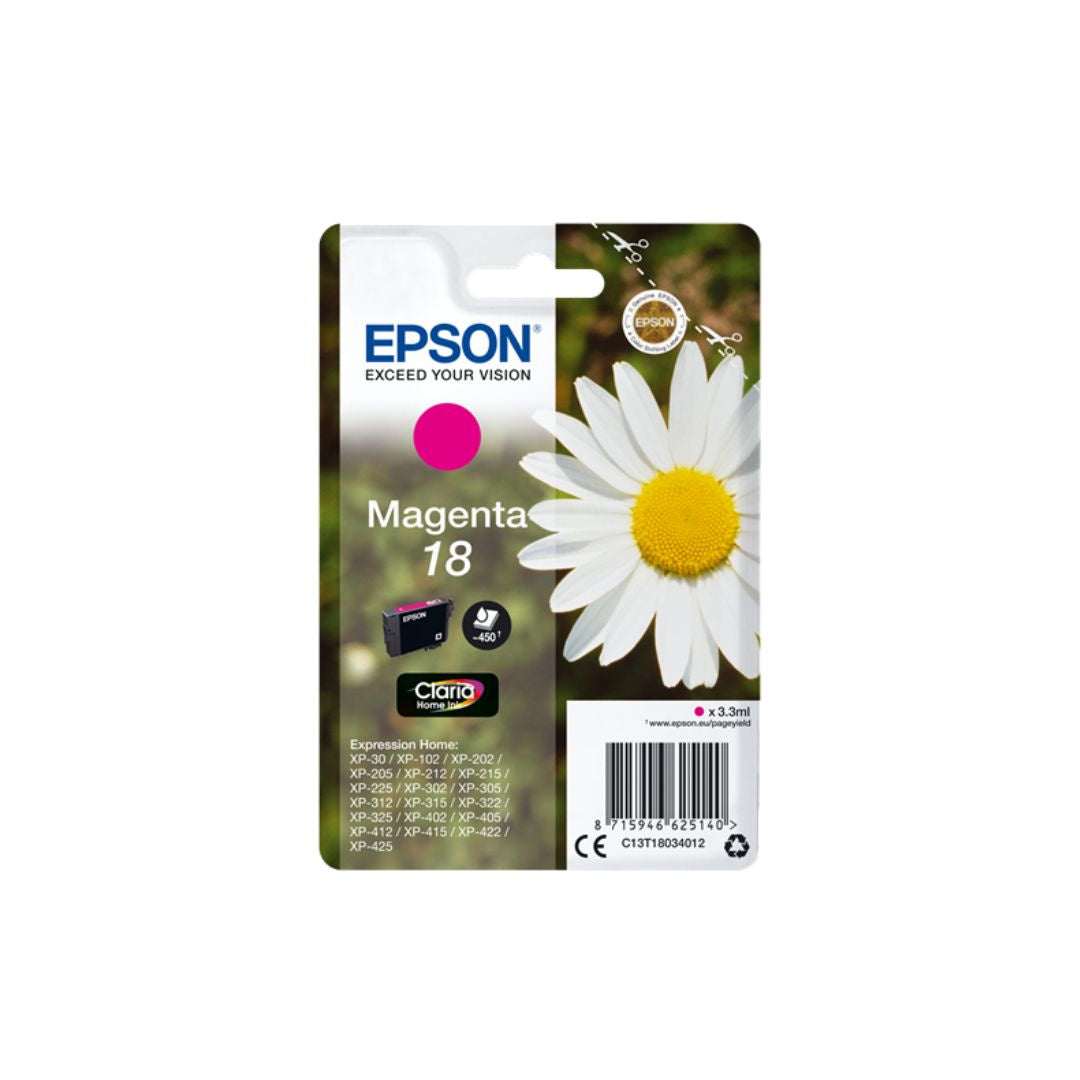 EPSON Cartouche P querette 18 Encre Claria Home Magenta 3,3ml