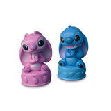 Clementoni - Bus Stitch Clemmy - 6 cubes souples a empiler - 2 figurines - Éveil sensoriel et motricité fine - Pour bébé des 6 mois