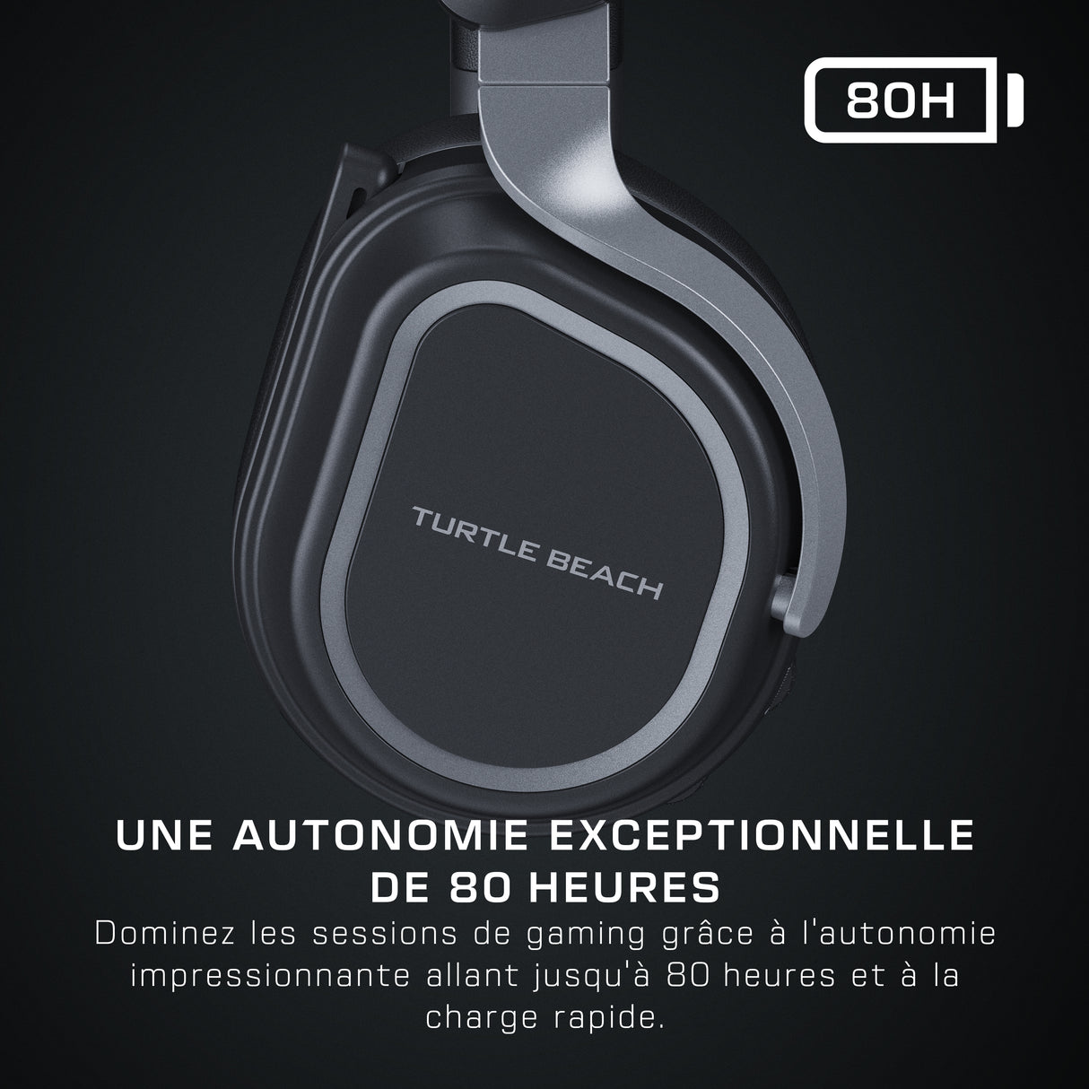 Casque gaming sans fil - Turtle Beach Stealth™ 700P (Gen3) - Noir - PS5, PS4, PC, mobile, 60mm, Bluetooth, 80h