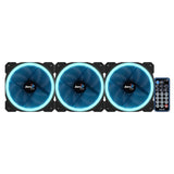 Lot de 3 Ventilateurs de boitier AeroCool Orbit RC RGB 12cm (Noir) avec télécommande
