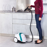 POLTI VAPORETTO SMART 100 T - Nettoyeur vapeur - autonomie illimitée - 4 BAR - 110g/min - 1500W - 9 accessoires - Turquoise