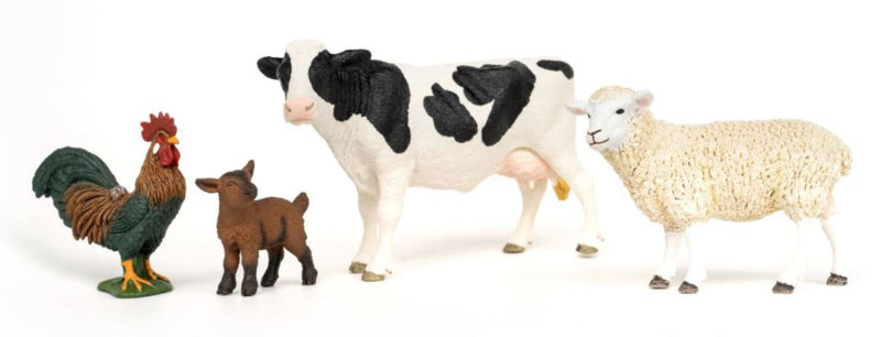 Figurines Mes Premiers Animaux de la Ferme, Coffret de 4 animaux, SCHLEICH 42729 Farm World, des 5 ans
