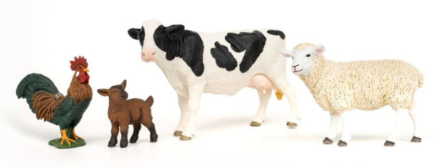 Figurines Mes Premiers Animaux de la Ferme, Coffret de 4 animaux, SCHLEICH 42729 Farm World, des 5 ans