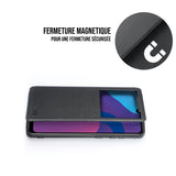WE Etui folio CLASSIQUE HUAWEI P SMART S Noir