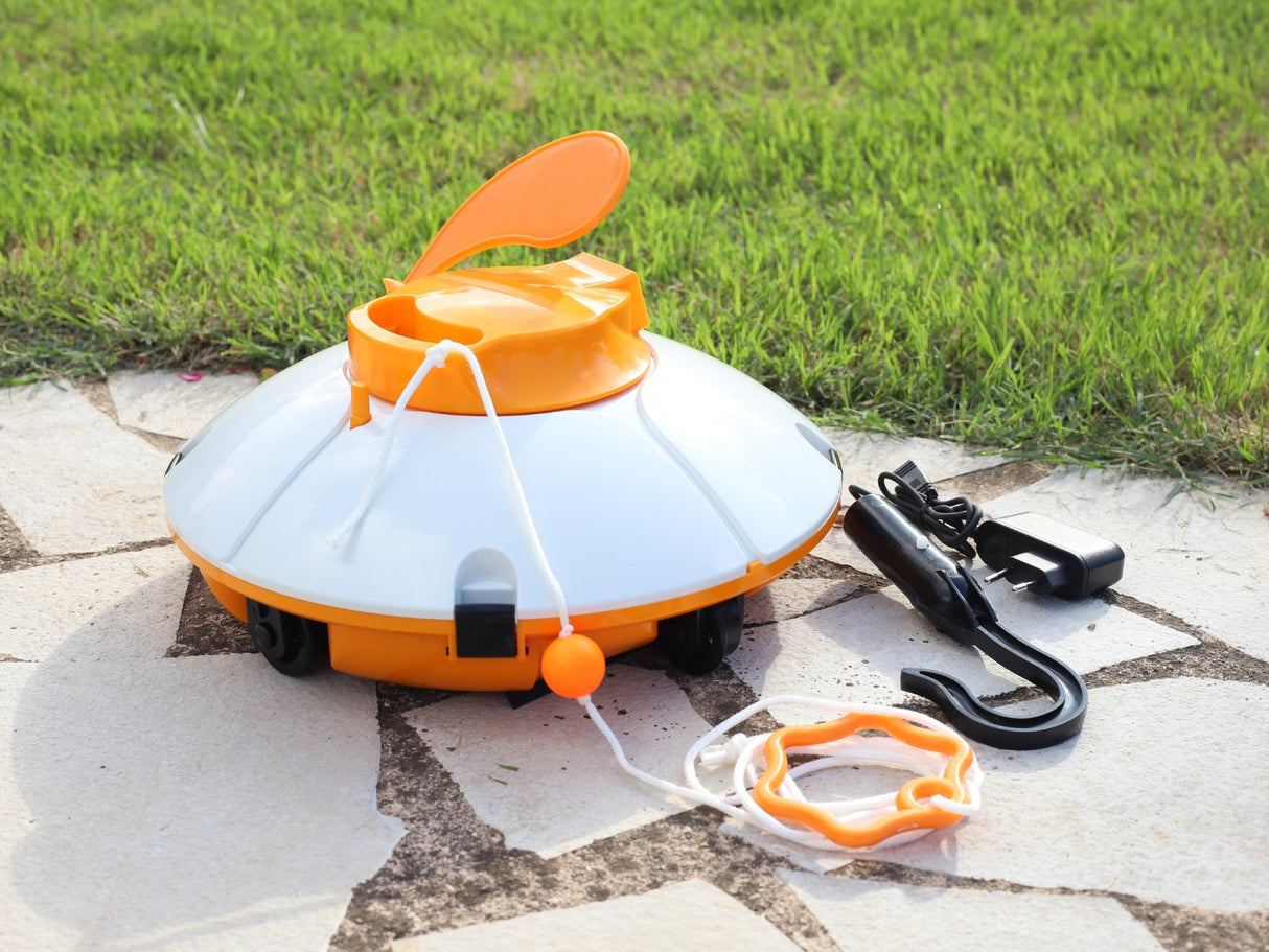 Robot de piscine - Bestway - Frisbee - Autonome - nettoyage fond plat - 5x3m max - Bleu