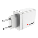 Chargeur secteur Verbatim GaN 3x ports USB-A + 1x port USB-C 30W (Blanc)