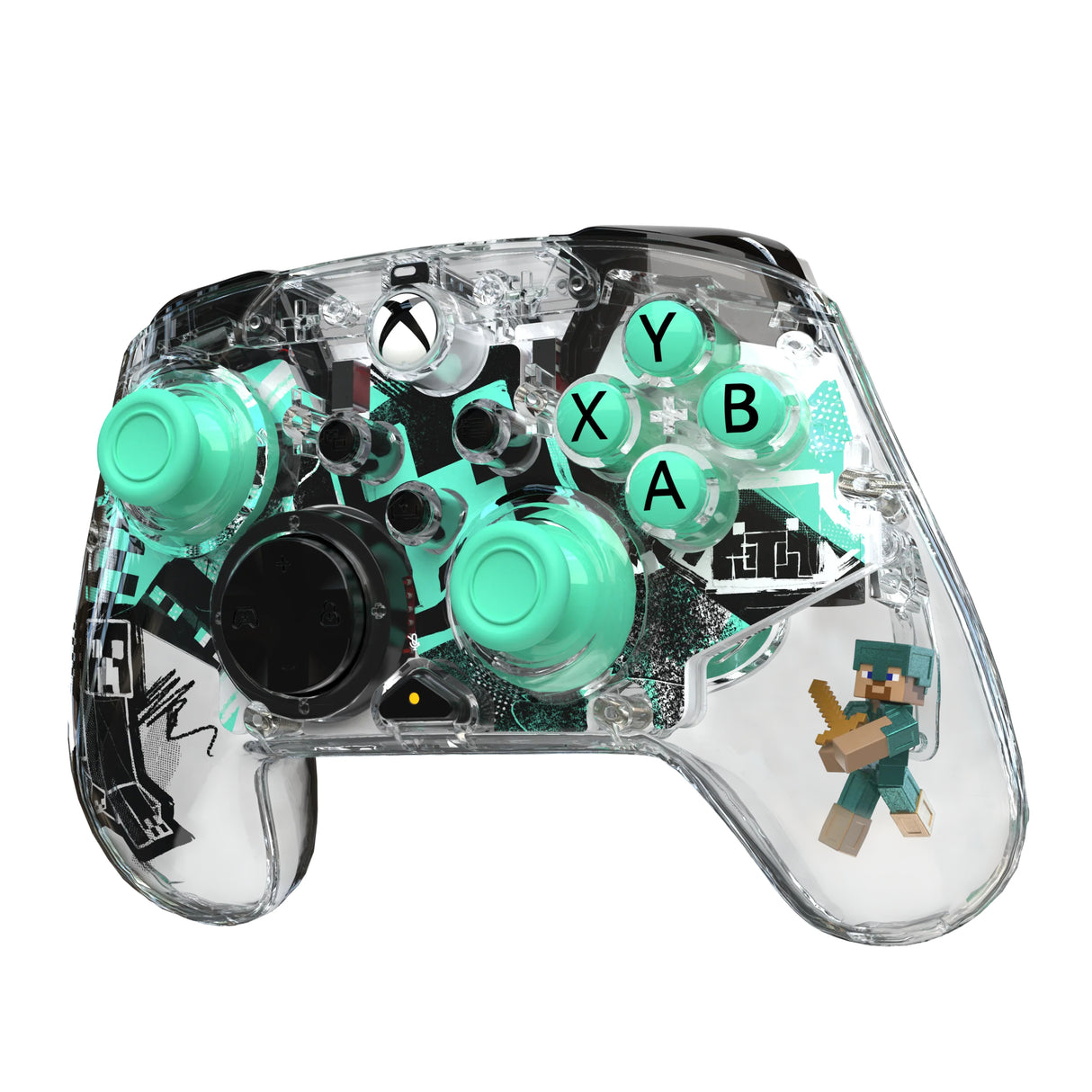 Manette de jeu - Xbox Series X|S, Xbox One et PC - Minecraft  : Diamond - Sans fil - PDP - Transparent