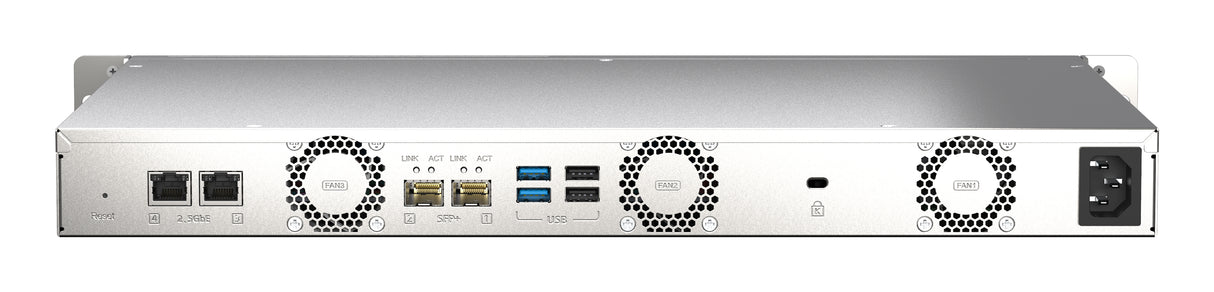 Serveur NAS Rack Qnap TS-435XeU 4Go - 4 baies (Noir)