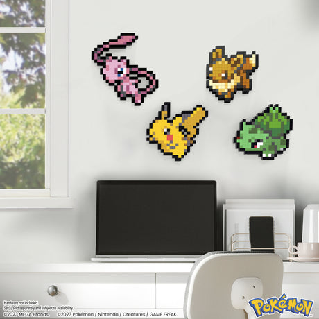 Mega-Pokémon-évoli-Coffret De Construction Rétro Pixel Art 323 Pieces - MEGA Pokémon - HTH78
