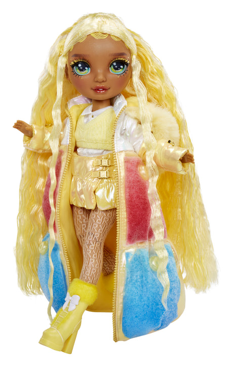 Rainbow High - Winter Wonderland - Jaune- Révele ta couleur - Créer son bonhomme de neige - Dés 4ans
