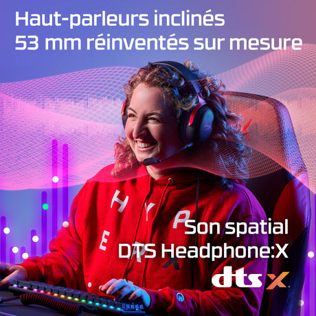 Casque Gamer Filaire - HyperX Cloud III - pour PC & console - Noir/Rouge