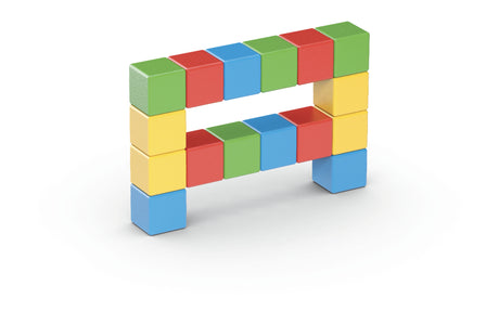 Blocs magnétiques - GEOMAG - Set créatif - 16 pieces - Éducatif - Plastique recyclé - Des 12 mois