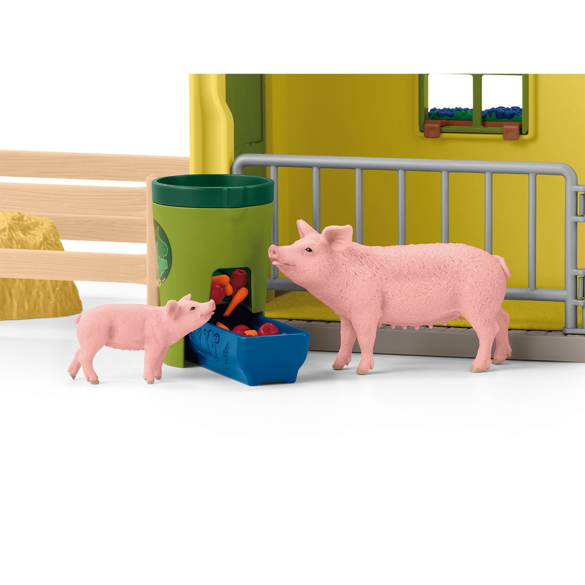 Coffret ferme éducative de 92 pieces avec animaux et accessoires, figurine miniature, Schleich 42605 Farm World