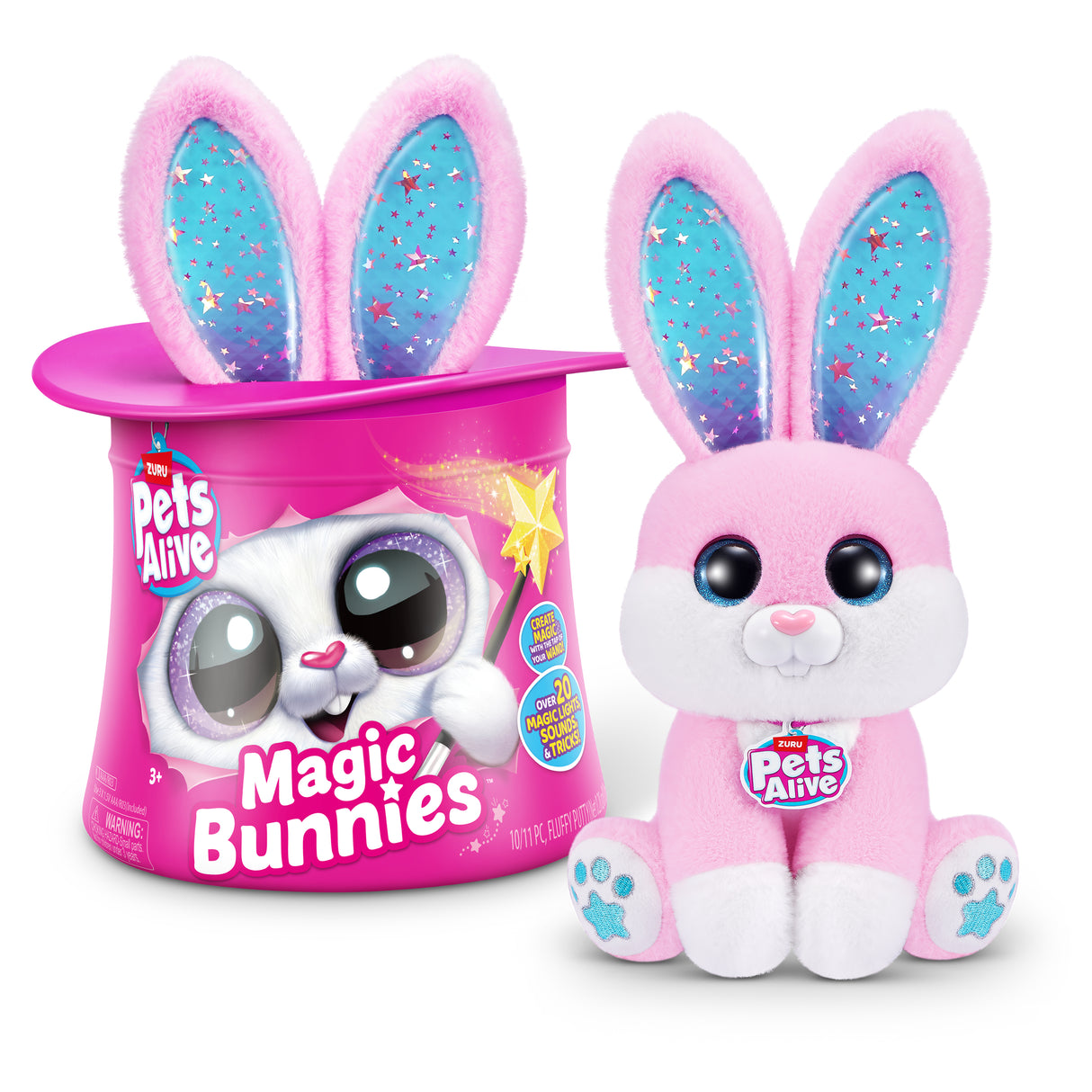 Jeu interactif - ZURU - PETS ALIVE Magic Bunnies - 20 surprises - Effets lumineux - Mixte