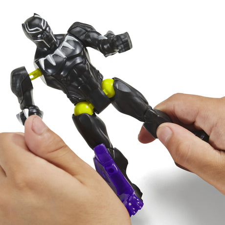 MixMashers Black Panther, figurine 12 cm personnalisable a mélanger et combiner avec accessoires, Marvel, des 4 ans