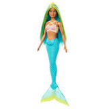 Barbie-Poupées Sirenes avec cheveux et nageoire colorés et serre-tete HRR03