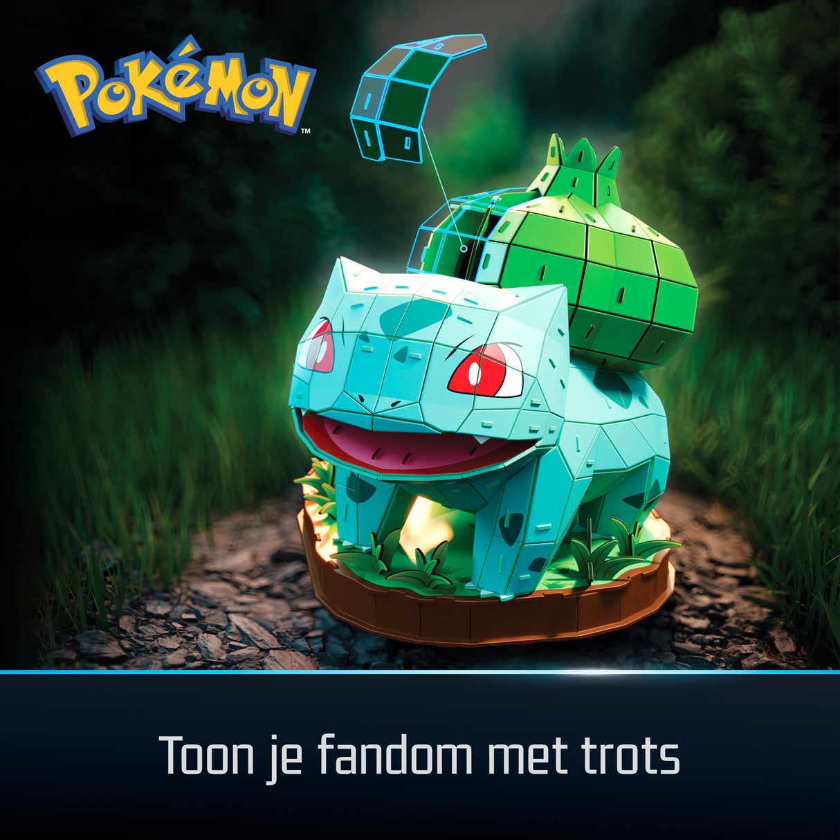 Puzzle 4D Build Pokemon - Bulbizarre (195 pièces)