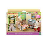 Figurines miniatures - SYLVANIAN FAMILIES - L'infirmiere et accessoires pour soigner et nourrir les patients