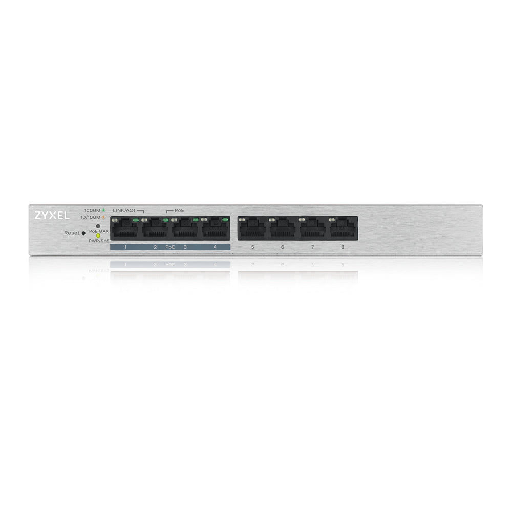 Switch réseau ethernet Gigabit Zyxel GS1200-HP v2 - 8 ports dont 4x PoE