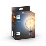 Philips Hue White Ambiance, ampoule LED connectée E27 Filament G93 Globe, Bluetooth, fonctionne avec Alexa, Google et Homekit