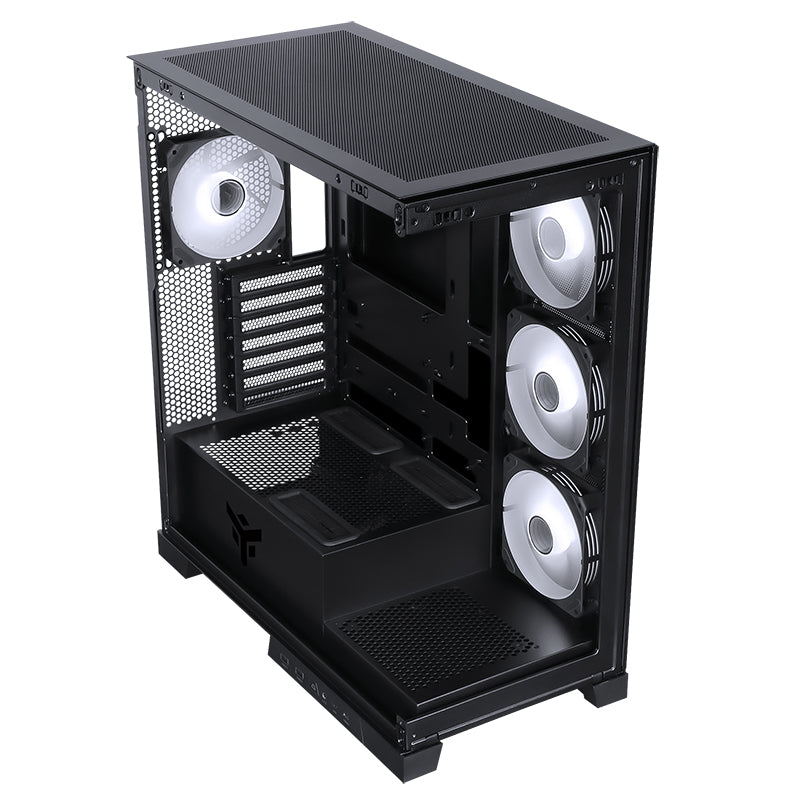 Boitier Moyen Tour ATX iTek Showbui 45 RGB avec panneaux vitrés (Noir)