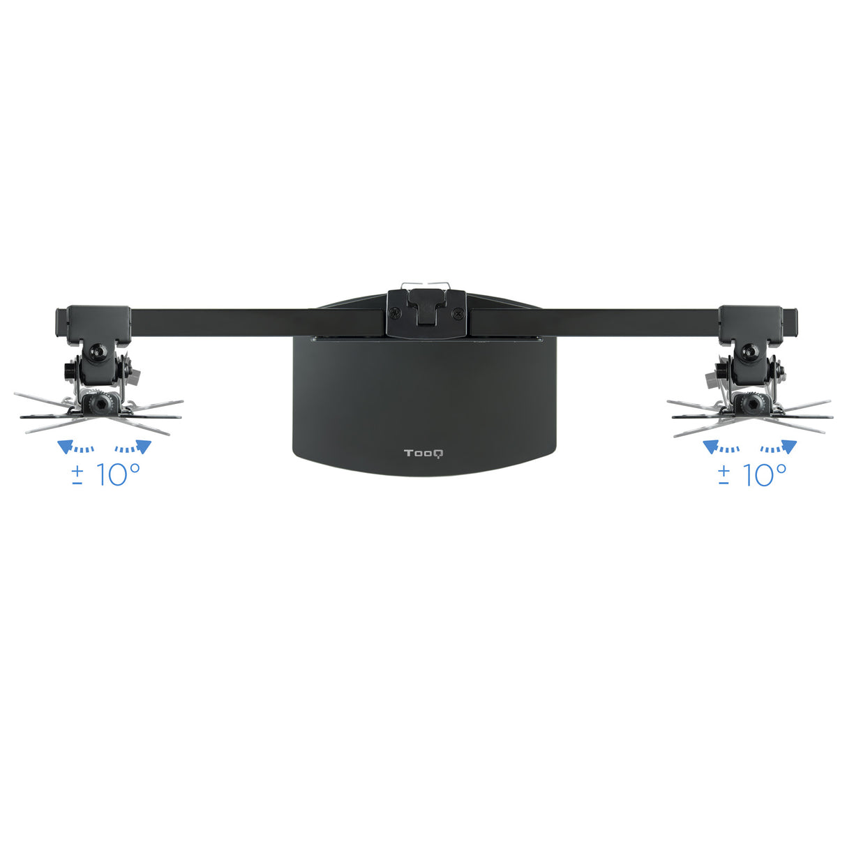 Support double-écran à poser Tooq DB1727TN 17"-27" (6kg max) (Noir)